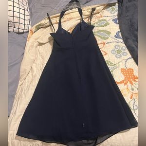 Navy Mini Halter dress